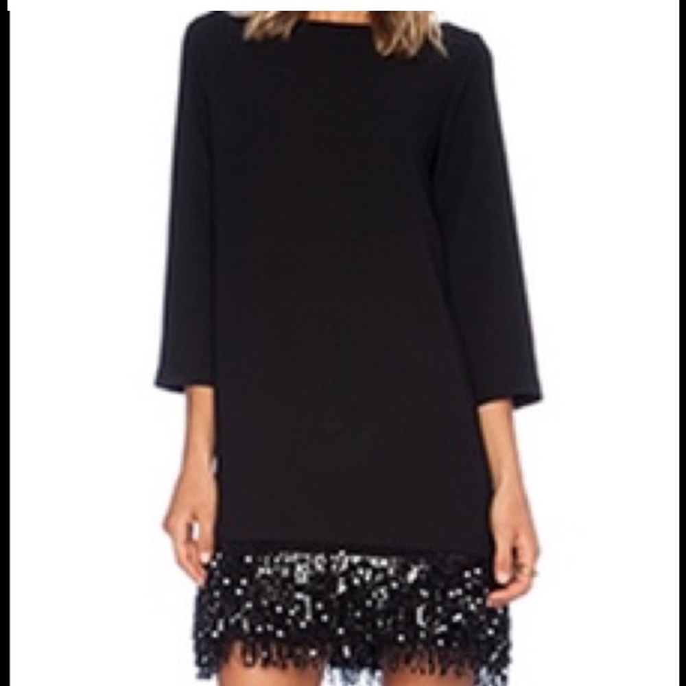 Kate Spade Black Dress With Sequins. S
